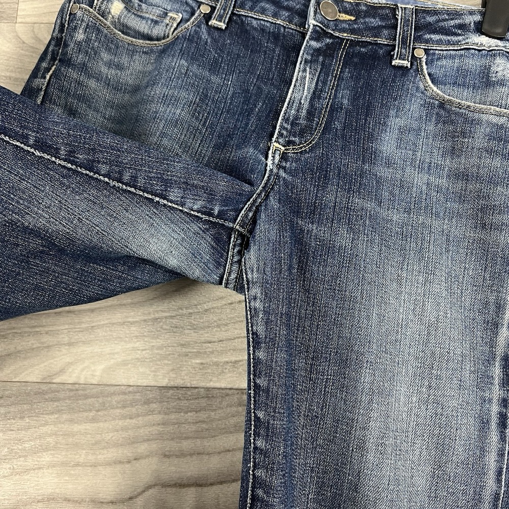 Paige Jeans Womens 30 Blue Medium Wash Capris Hollywood Hills Urban Basic Y2K - Picture 7 of 16